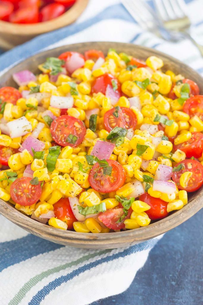 Grilled Corn and Cherry Tomato Salad